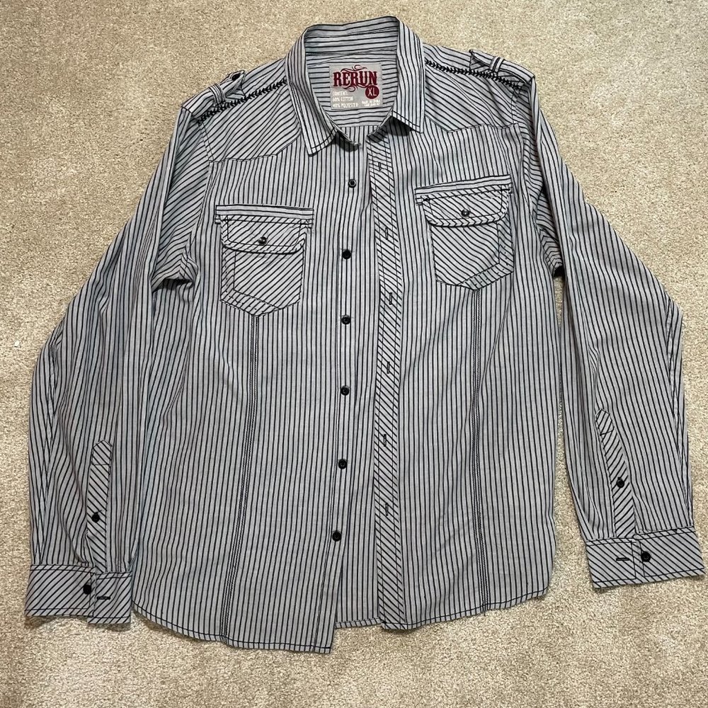 RERUN XL Long sleeve striped shirt